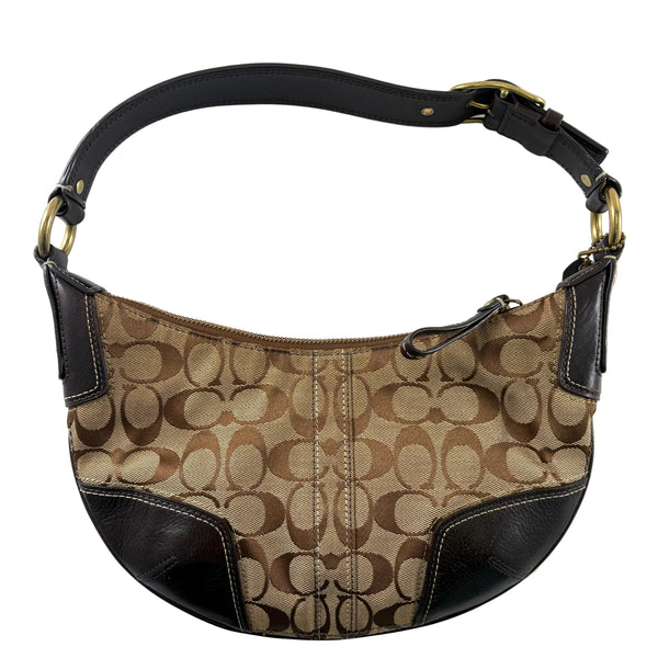 Coach Signature brown shoulder bag