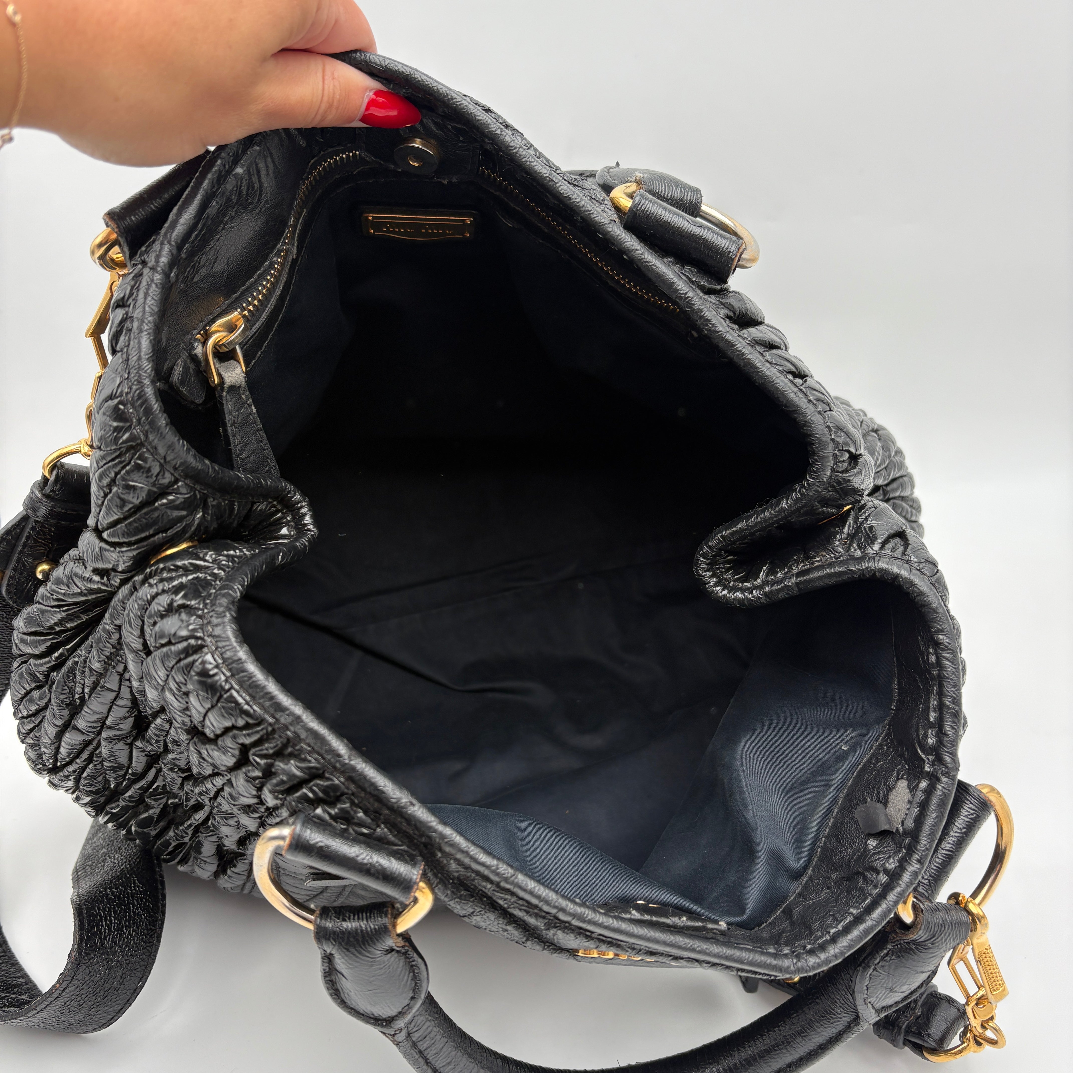 Miu Miu Leather Hand & Crossbody bag