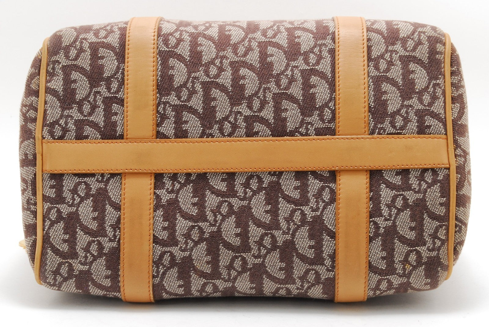 Christian Dior Trotter Mini Boston Handbag - Beige, Canvas