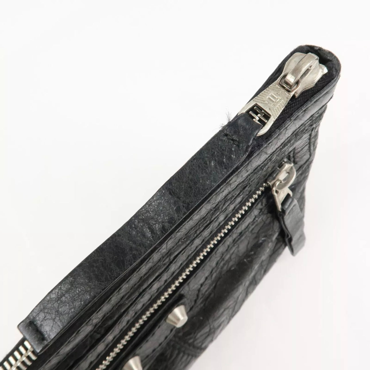 Baleciaga Leather Classic Clip M Clutch Bag