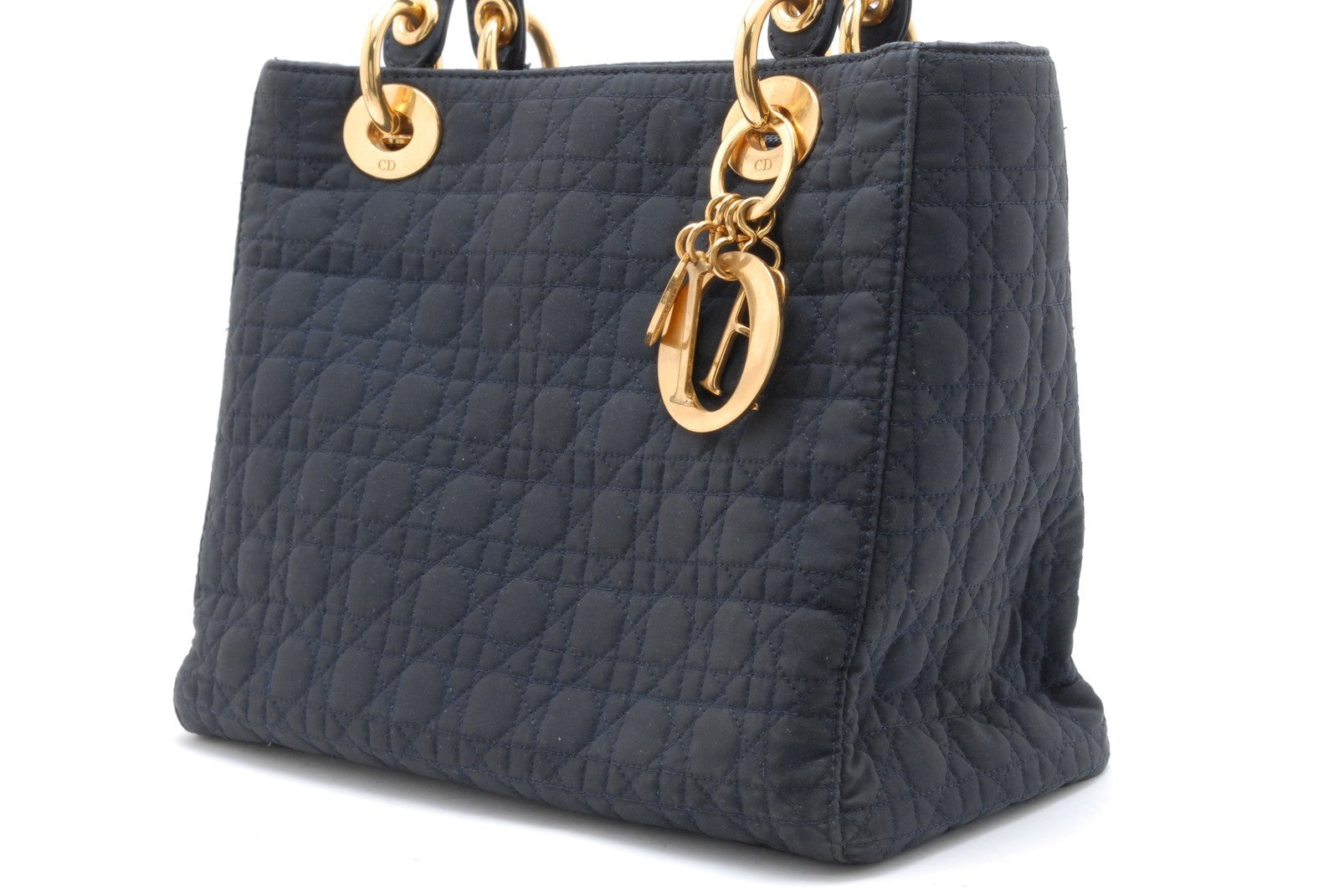 Christian Dior Lady Dior Handbag - Black, Nylon
