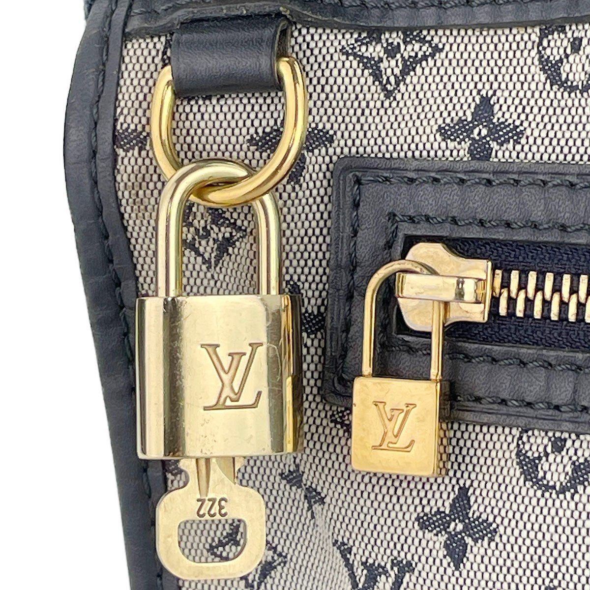 Louis Vuitton Pochette Catherine Shoulder Bag - Navy, Cotton