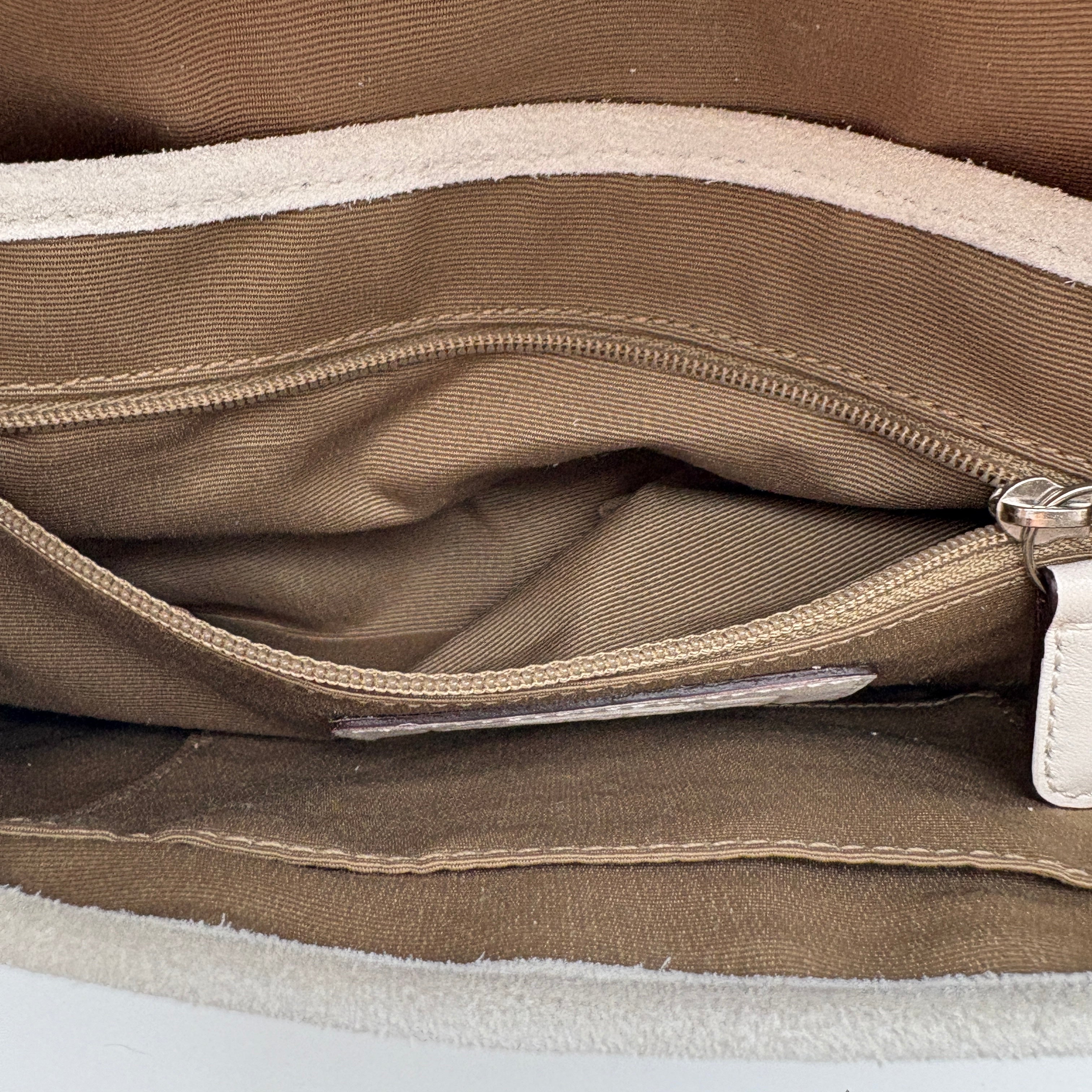 Coach Signature White Shoulder Bag
