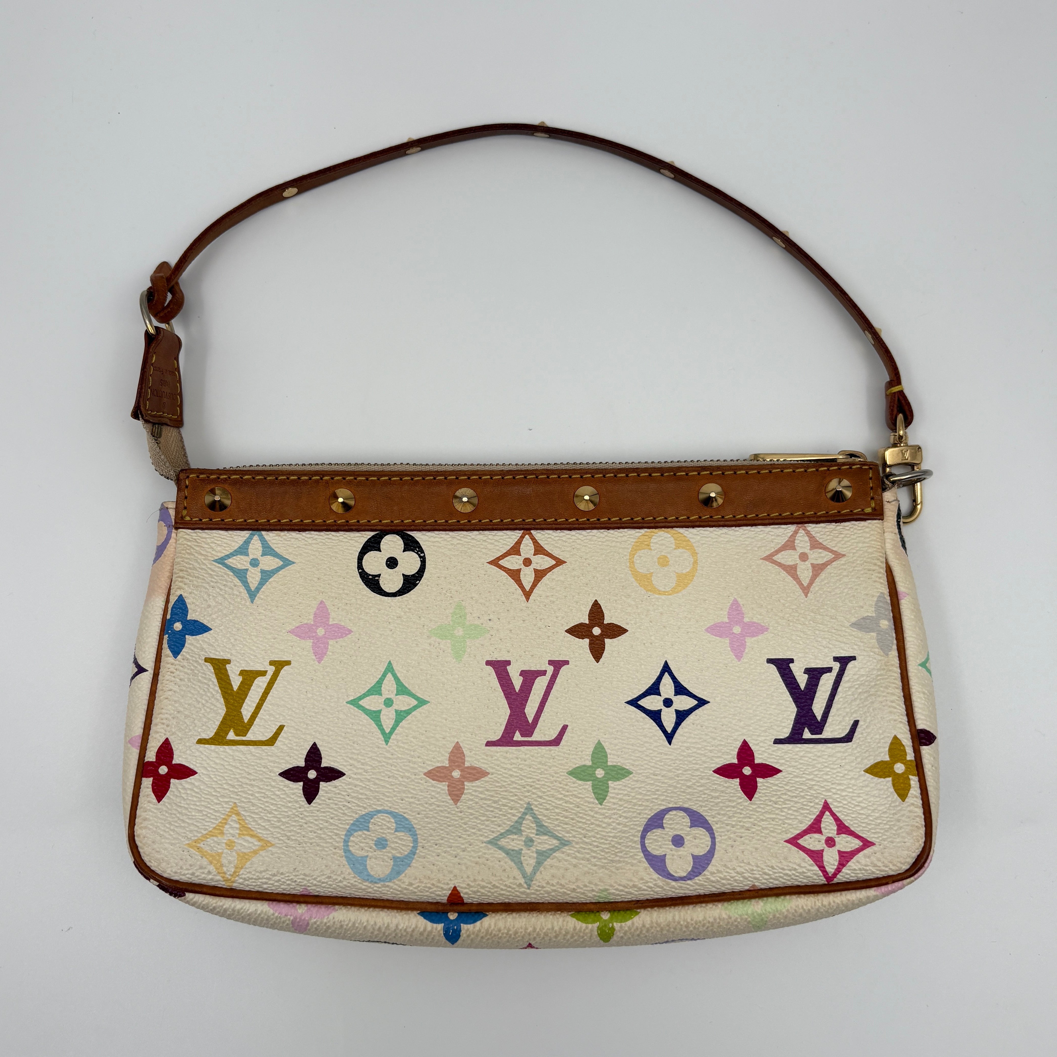 Pochette Accessoire Multicolor Blanc White