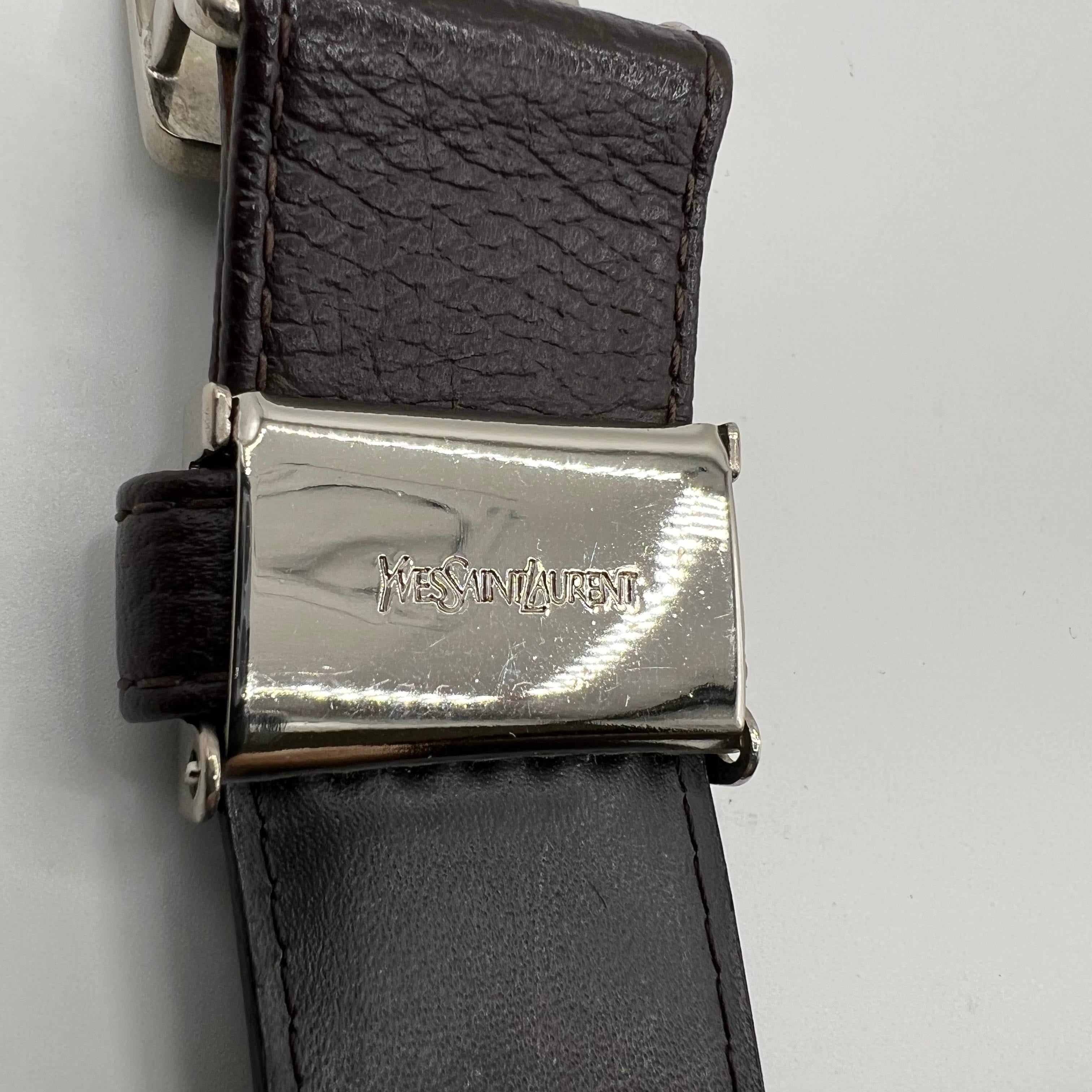 Yves Saint Laurent Vintage Brown Belt