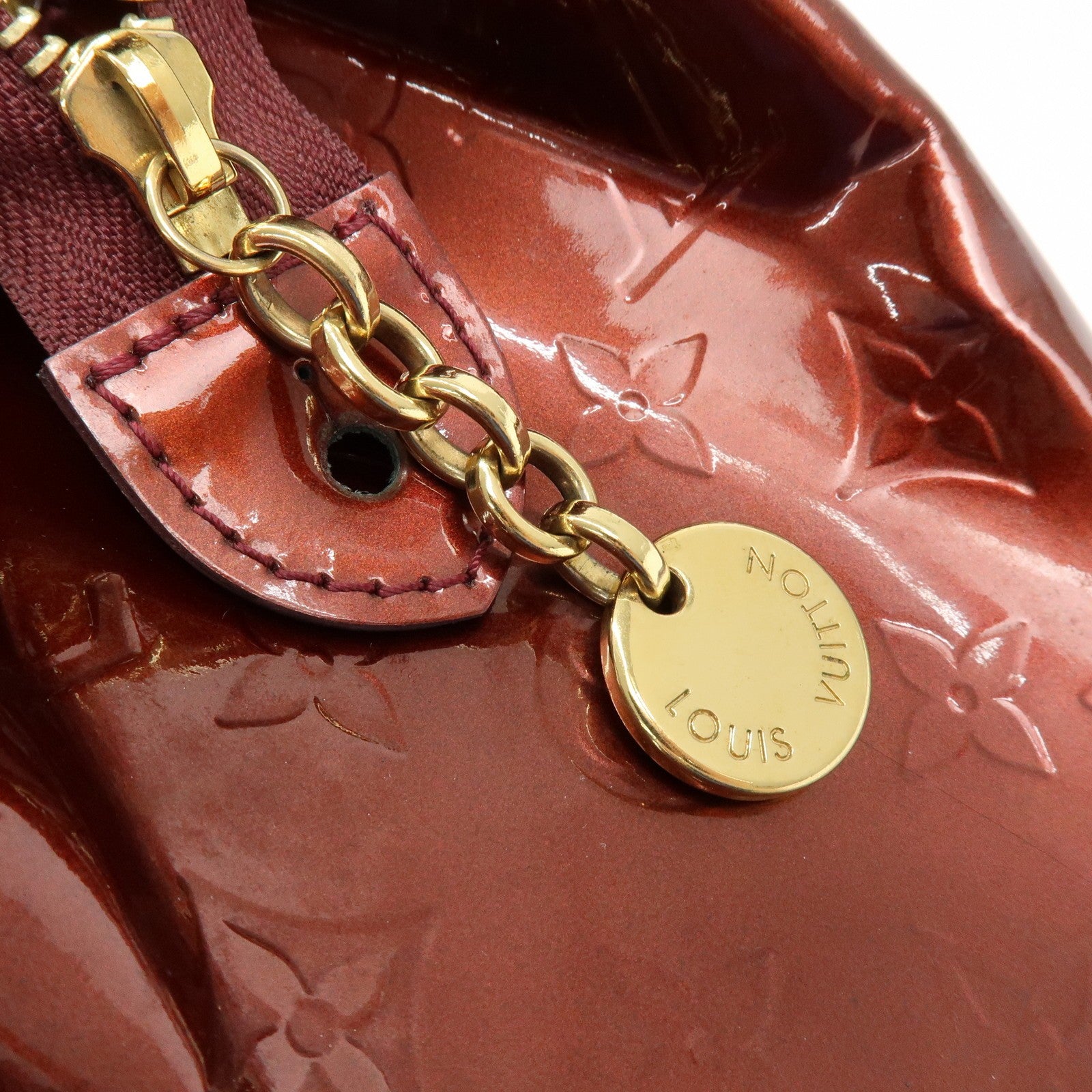Louis Vuitton M91690 2Way Shoulder Bag - Rouge Fauve, Vernis Leather