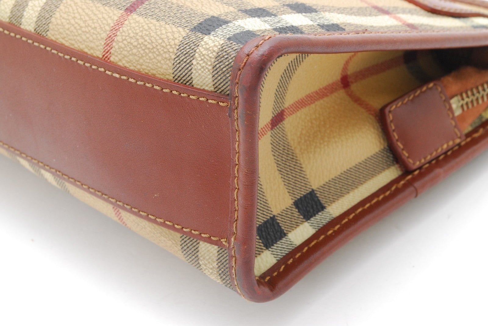 Burberry Nova Clutch Bag - Brown, Leather