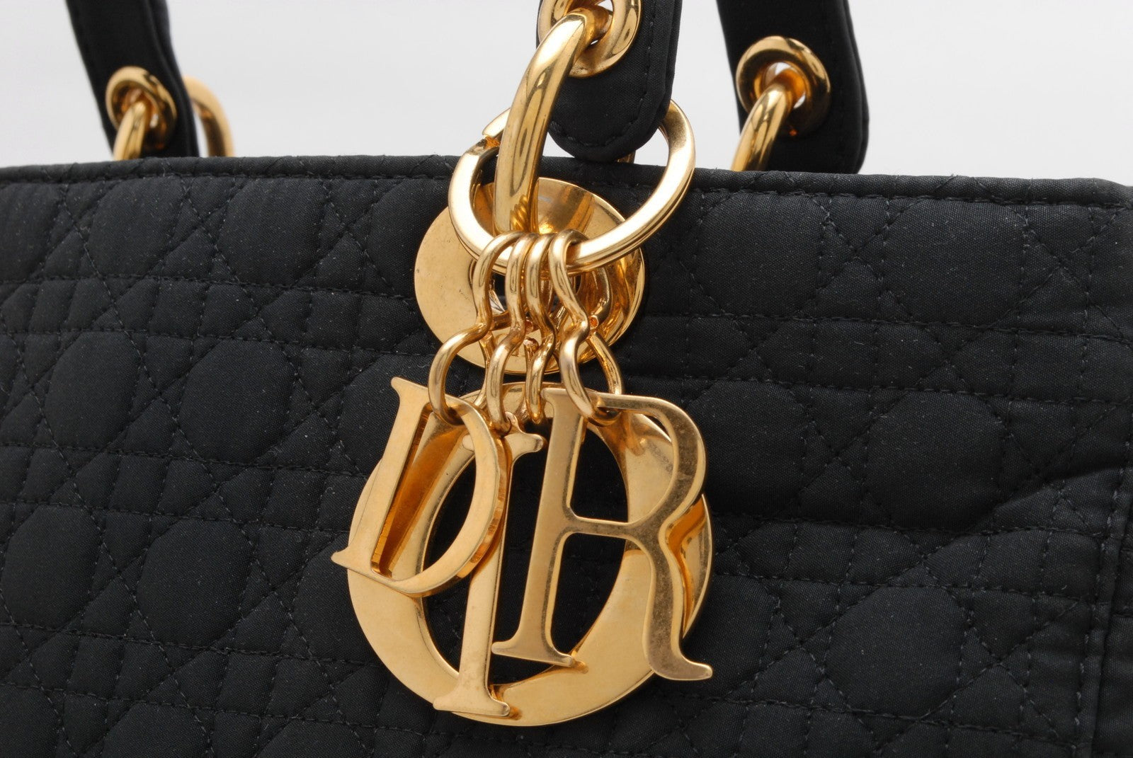Christian Dior Lady Dior Handbag - Black, Nylon