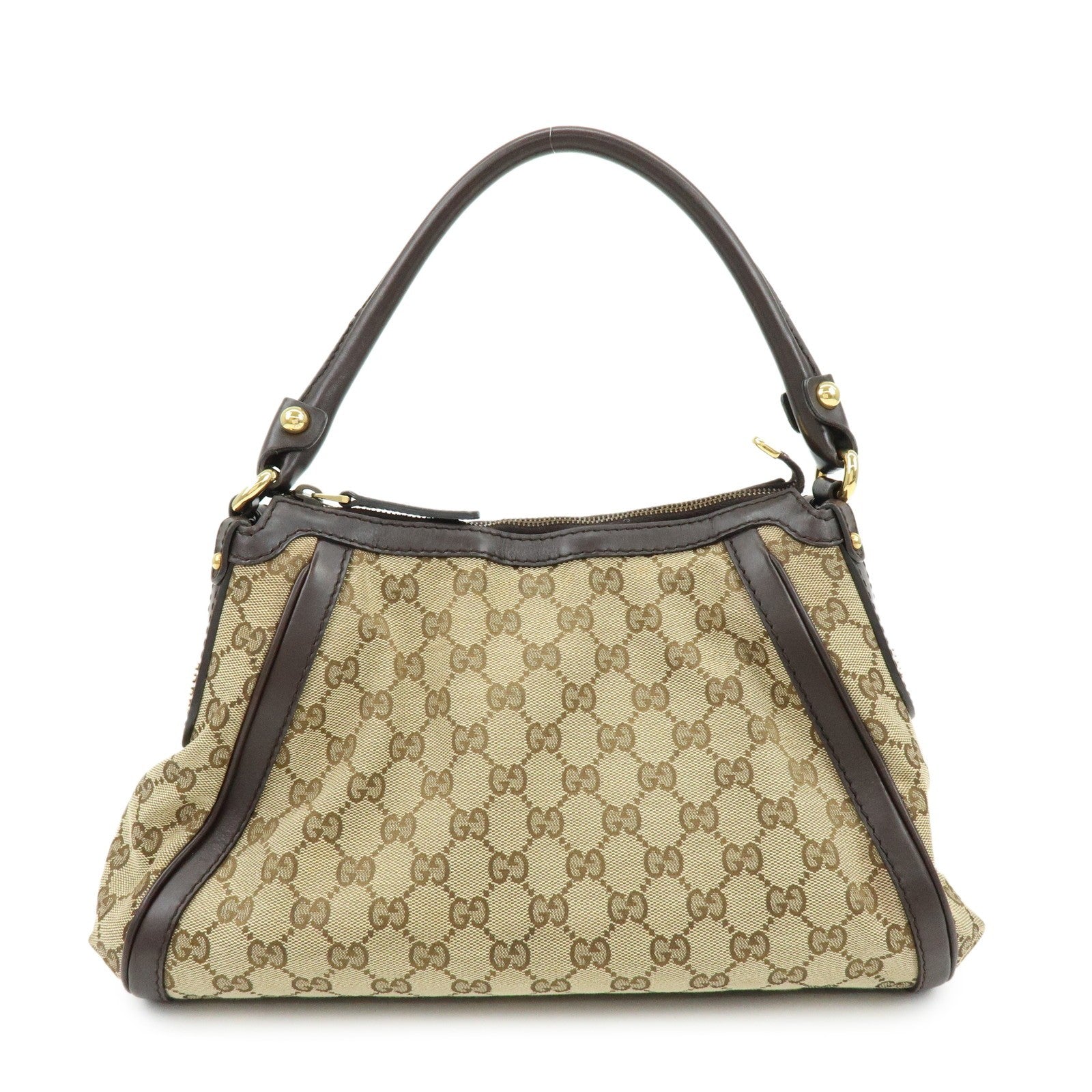 Gucci Shoulder Bag - Beige, Canvas and Leather