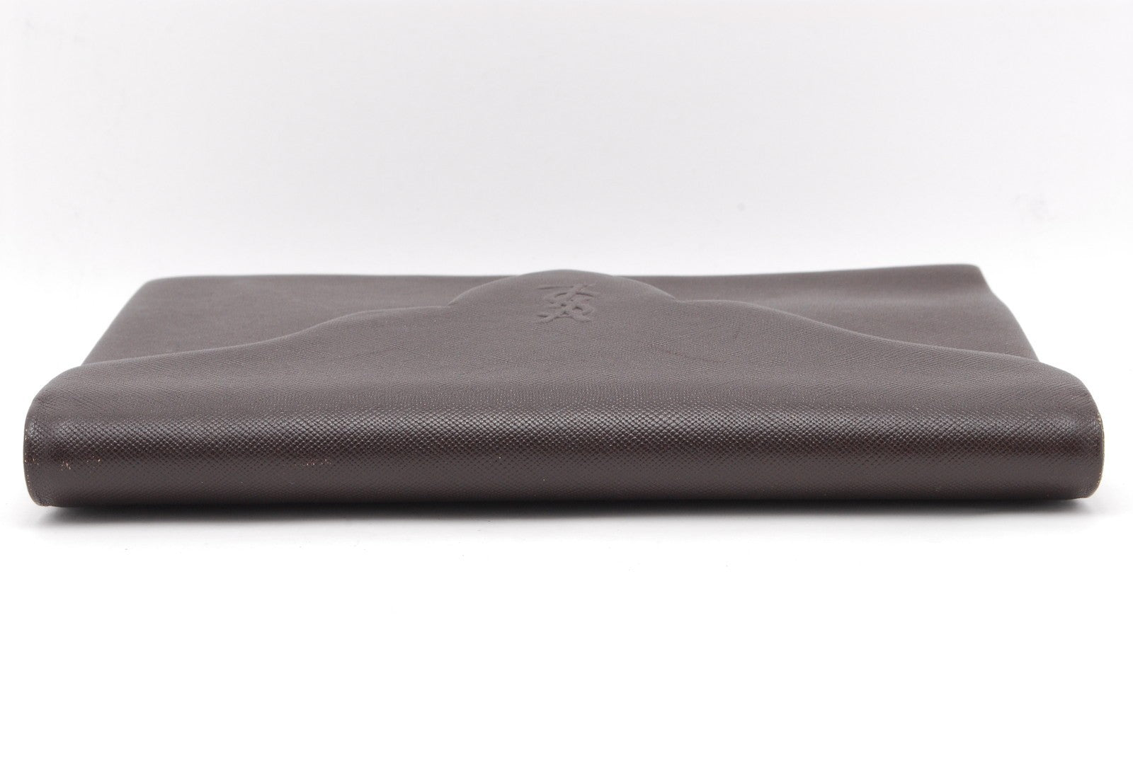 Saint Laurent Yves Clutch Hand Bag - Brown, Leather 