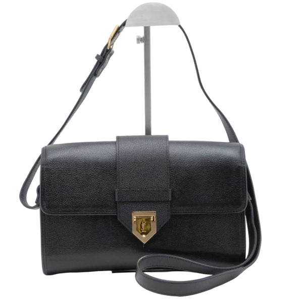Saint Laurent Cassandra Shoulder Bag - Black, Leather