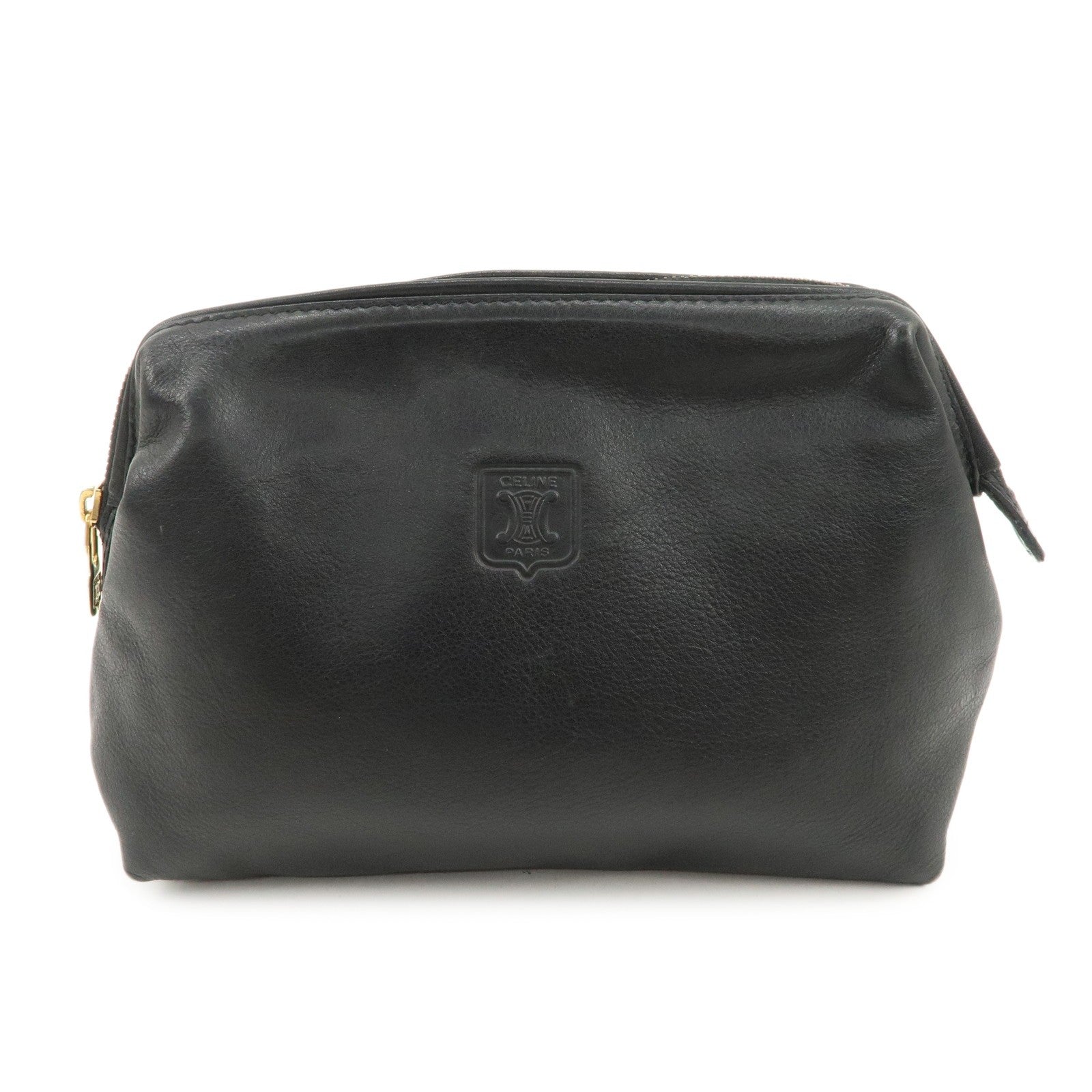 CELINE Clutch - Black, Leather