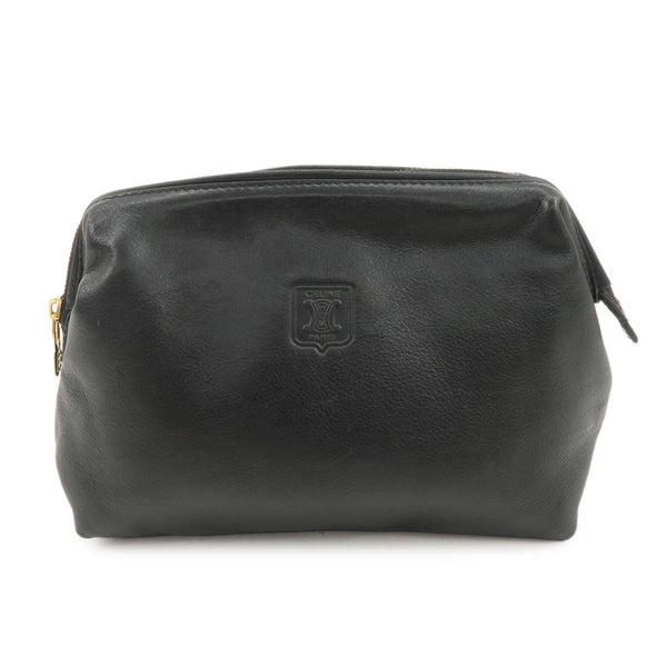 CELINE Clutch - Black, Leather