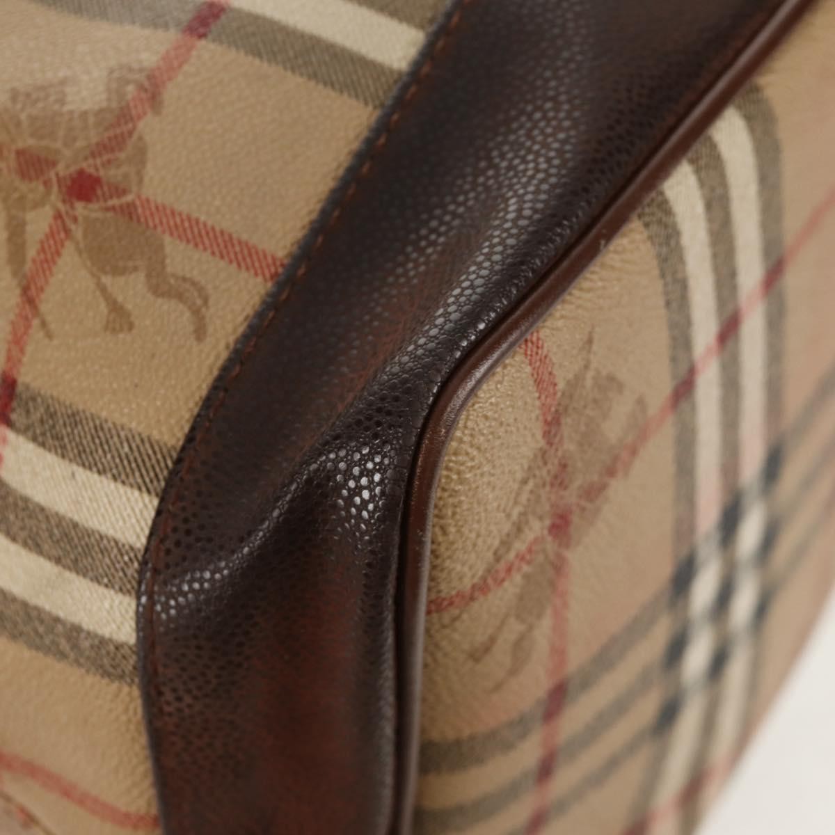 Burberrys Nova Check Hand Bag - Beige/Gold, PVC Leather