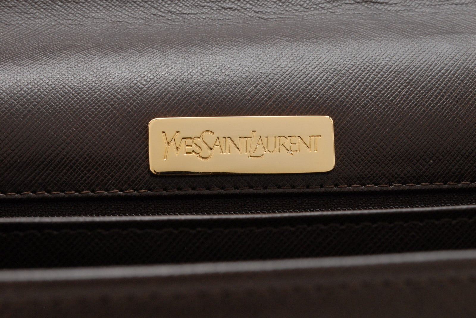 Yves Saint Laurent Cassandra Shoulder Crossbody Bag - Brown, Leather