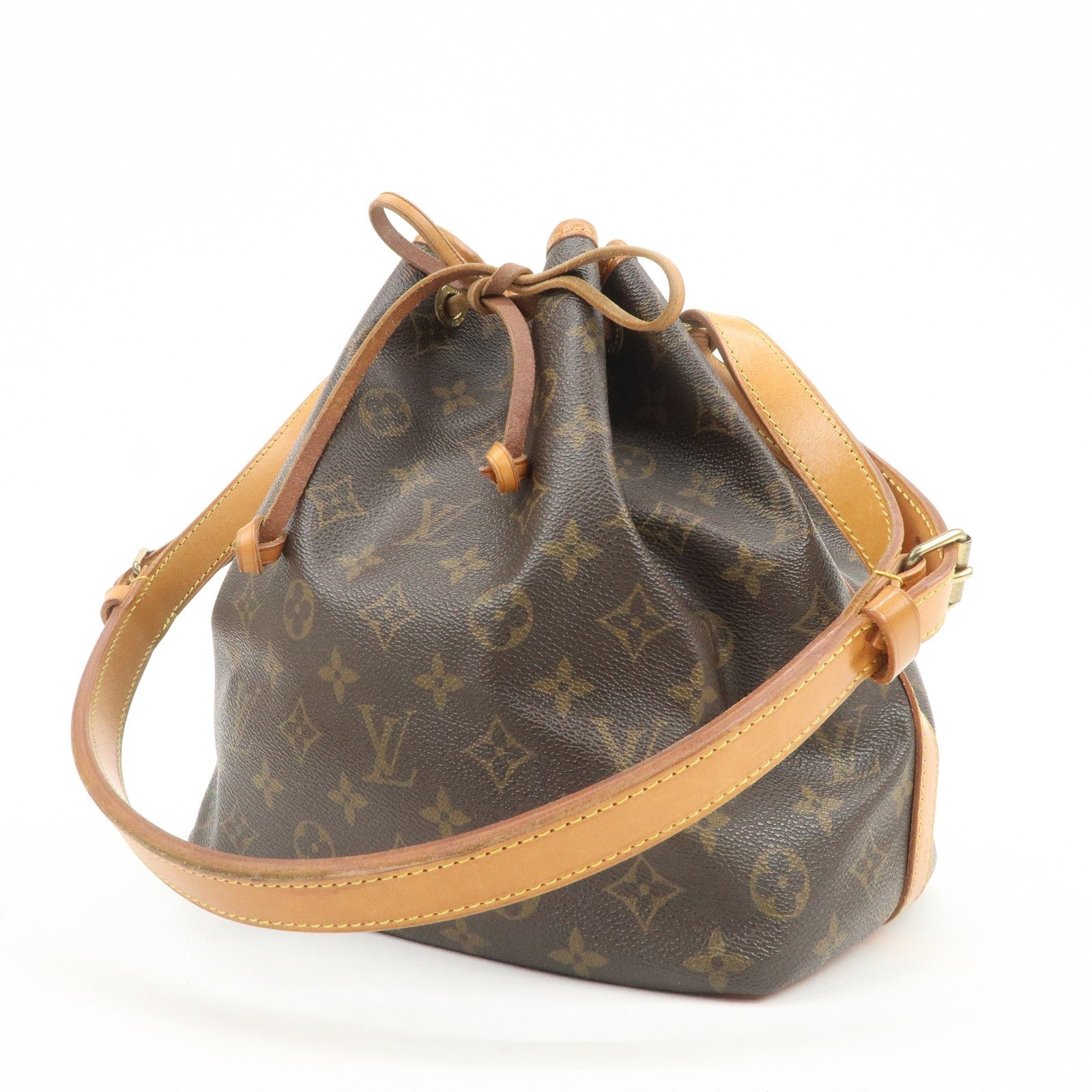 Louis Vuitton Monogram Petit Noe Shoulder Bag - Brown, Monogram Canvas