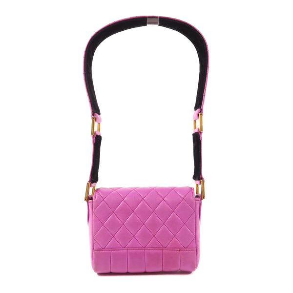 Chanel CC GHW Shoulder Bag - Purple, Calfskin Leather