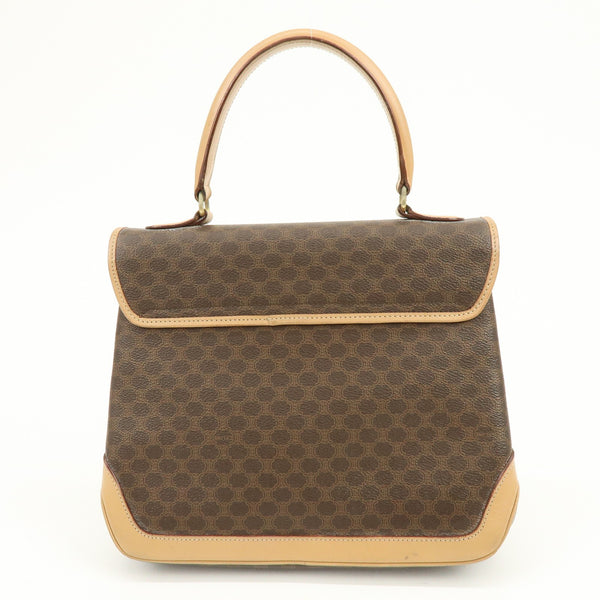 Celine Macadam Hand Bag - Brown Beige, PVC Leather
