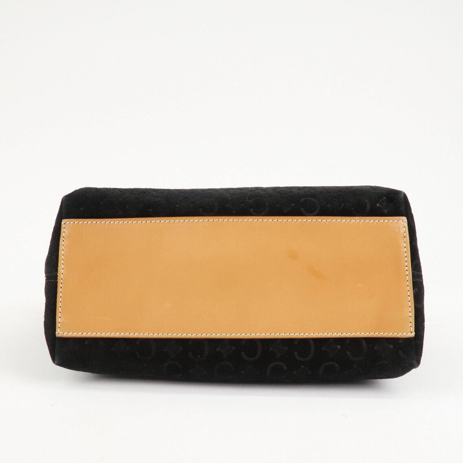 Celine C Macadam Shoulder Bag - Black, Suede