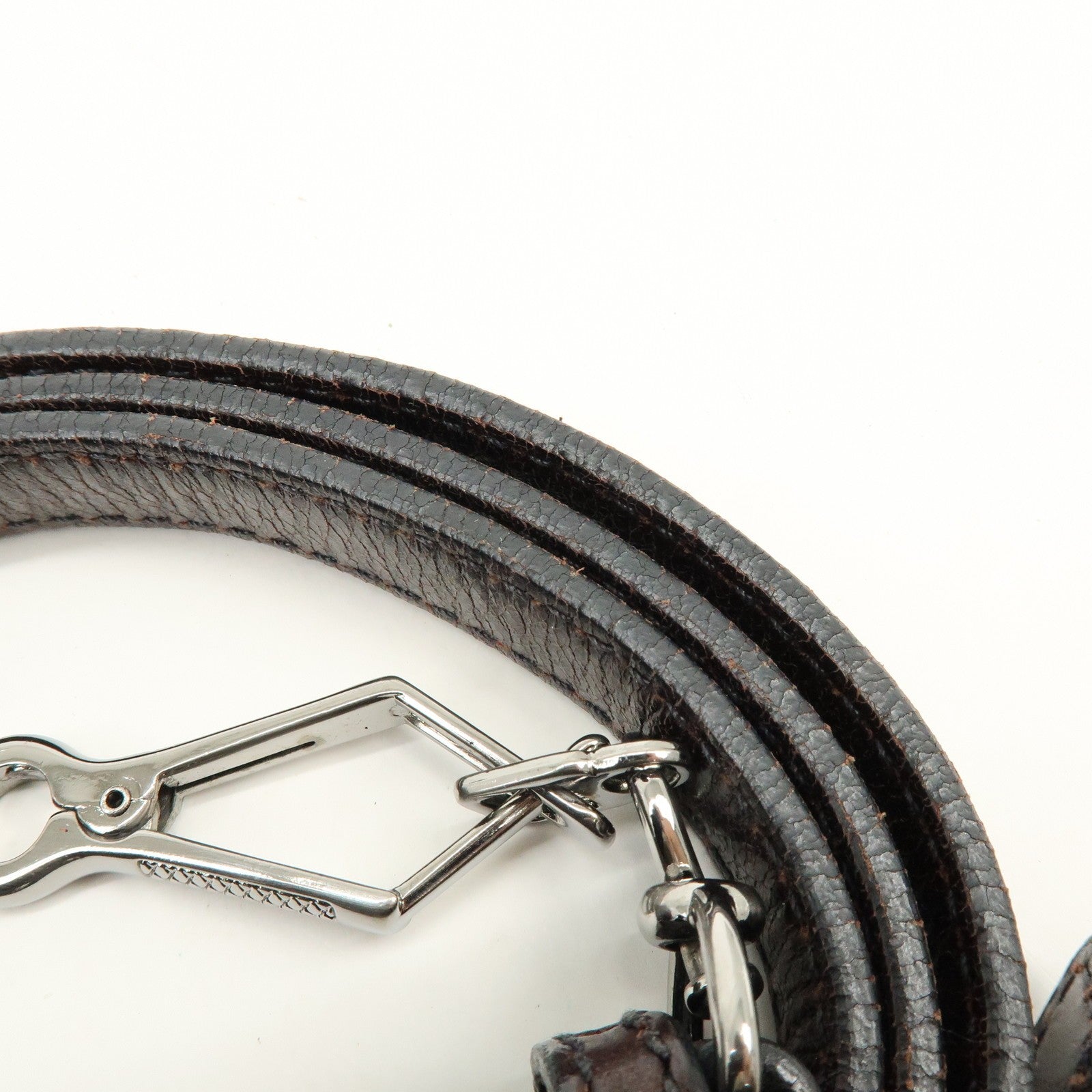 Miu Miu Matelasse 2Way Handbag - Dark Brown, Leather 
