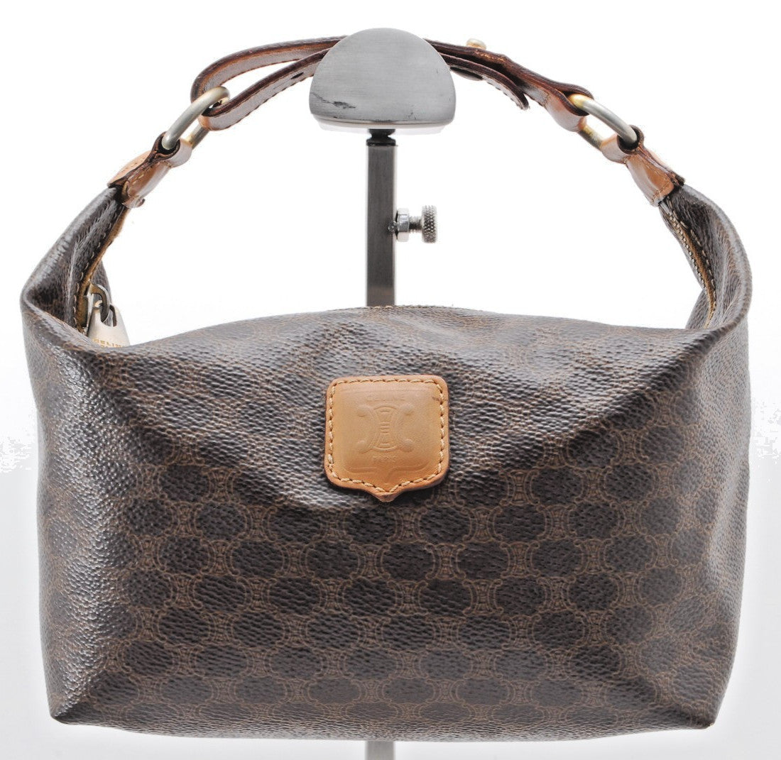 Celine Macadam Vanity Handbag - Brown, PVC