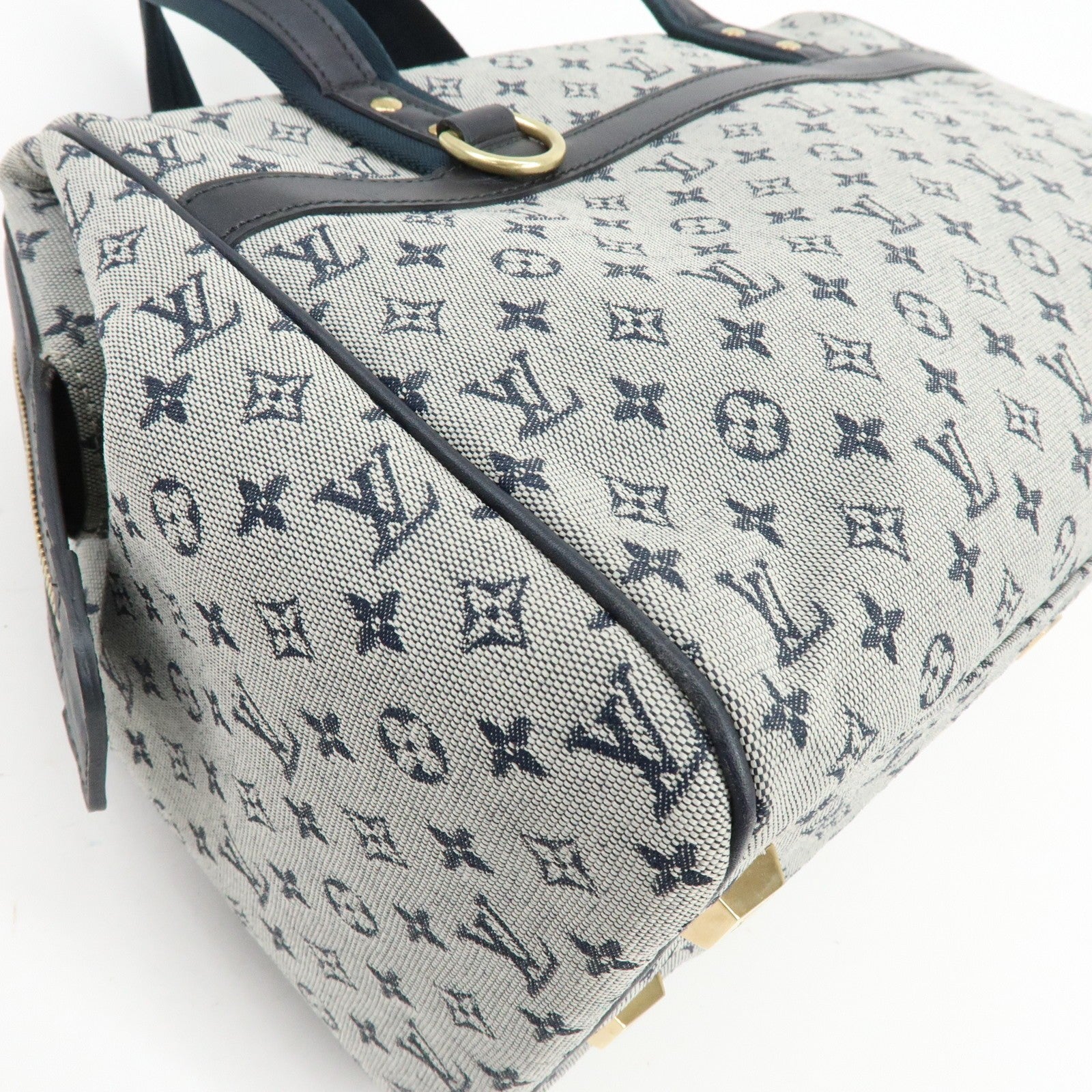 LOUIS VUITTON Monogram Mini Lin Navy Josephine GM