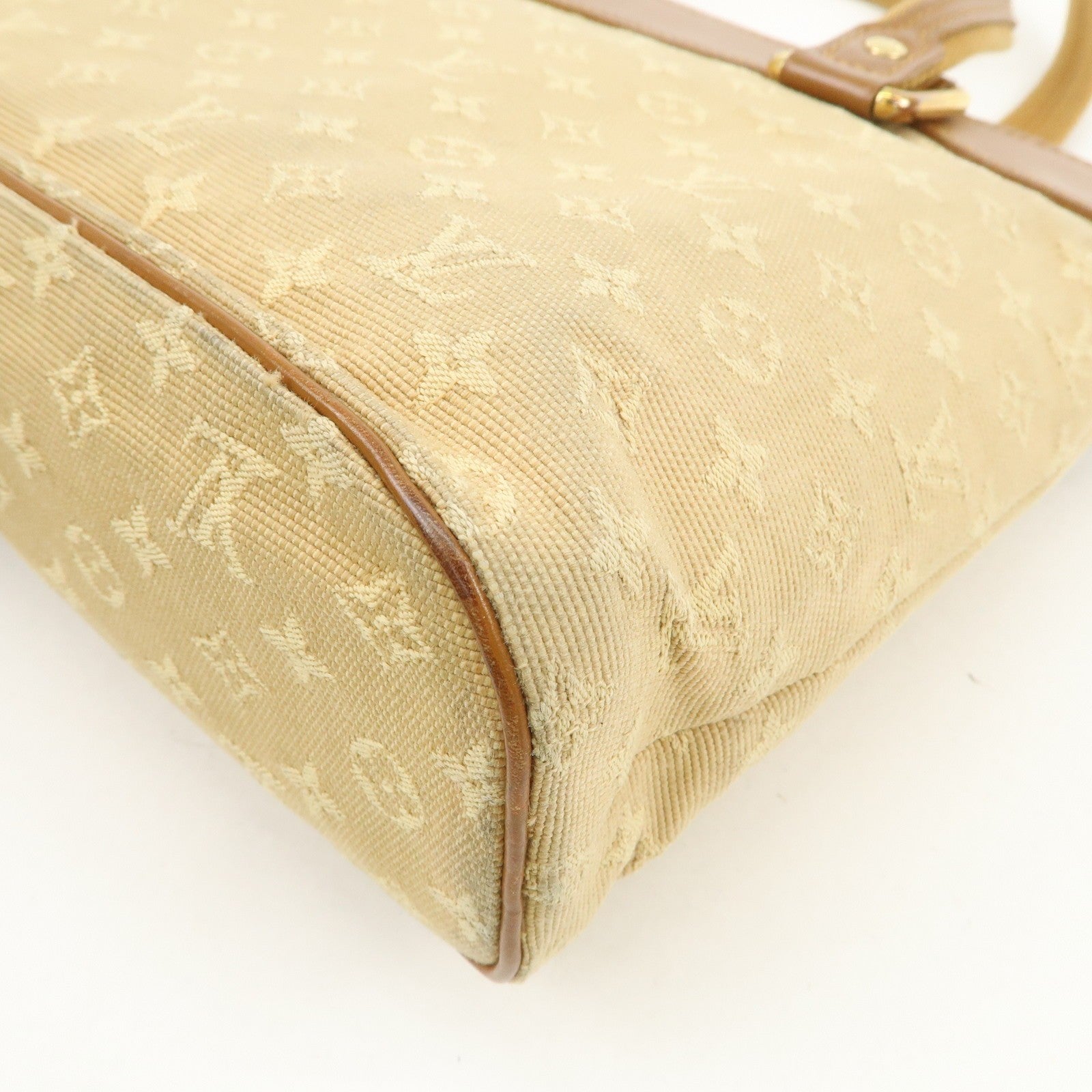 Louis Vuitton Monogram Mini Lucille PM Hand Bag - Beige, Monogram Mini Canvas