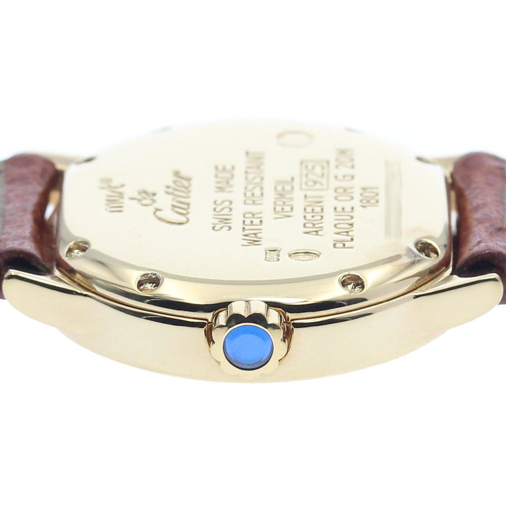 CARTIER Mastrond SM Wristwatch - Beige, Leather