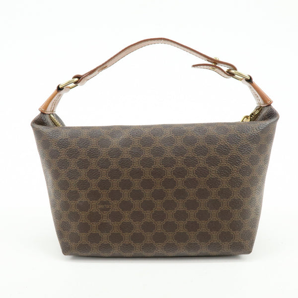 Celine Macadam Hand Bag - Brown, PVC Leather 