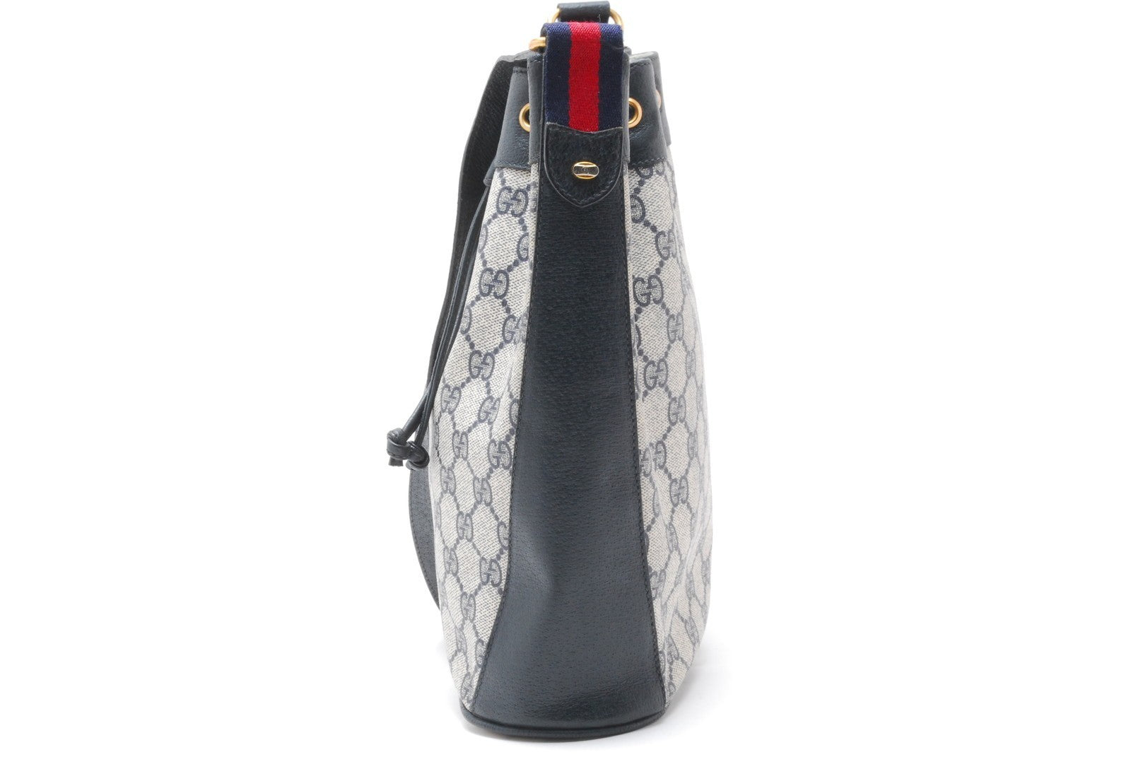 Gucci Sherry Line Shoulder Bag - Navy, Leather 