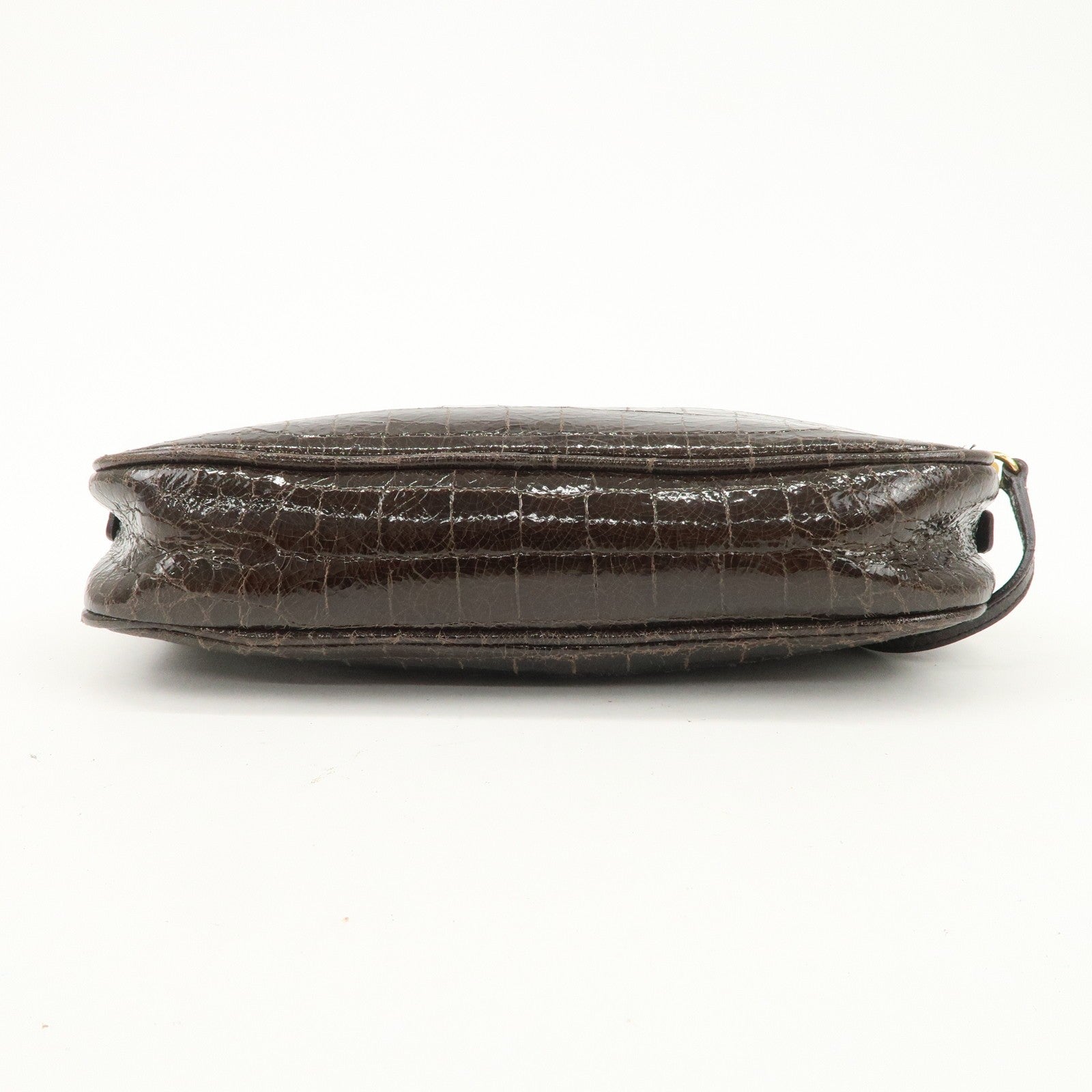 Miu Miu Shoulder Crossbody Bag - Dark Brown, Embossed Leather 