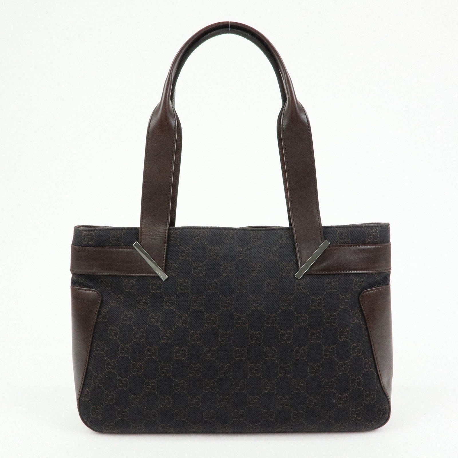 Gucci Hand Bag - Dark Brown, Canvas Leather