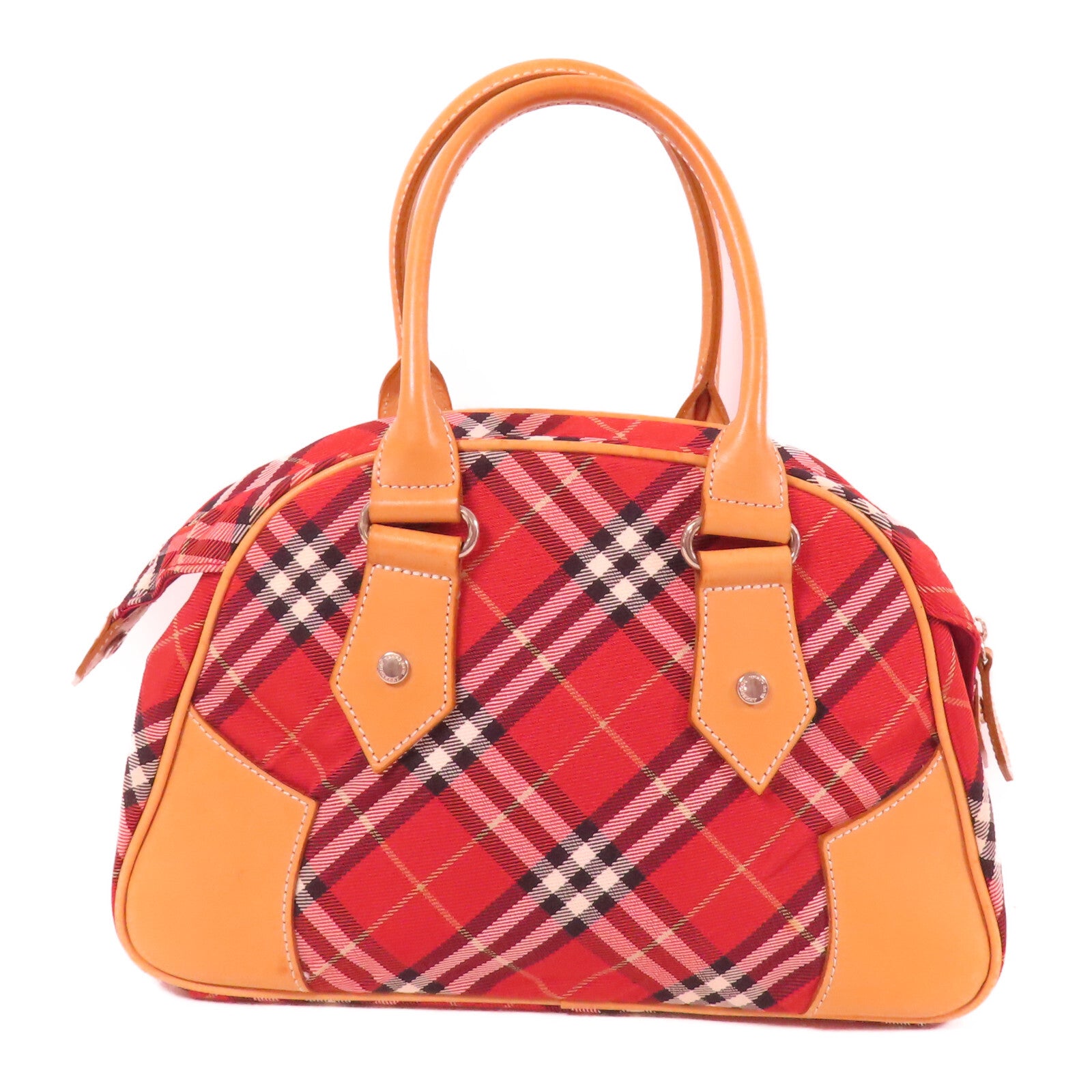 Burberry Blue Label SHW Handbag - Red, Canvas