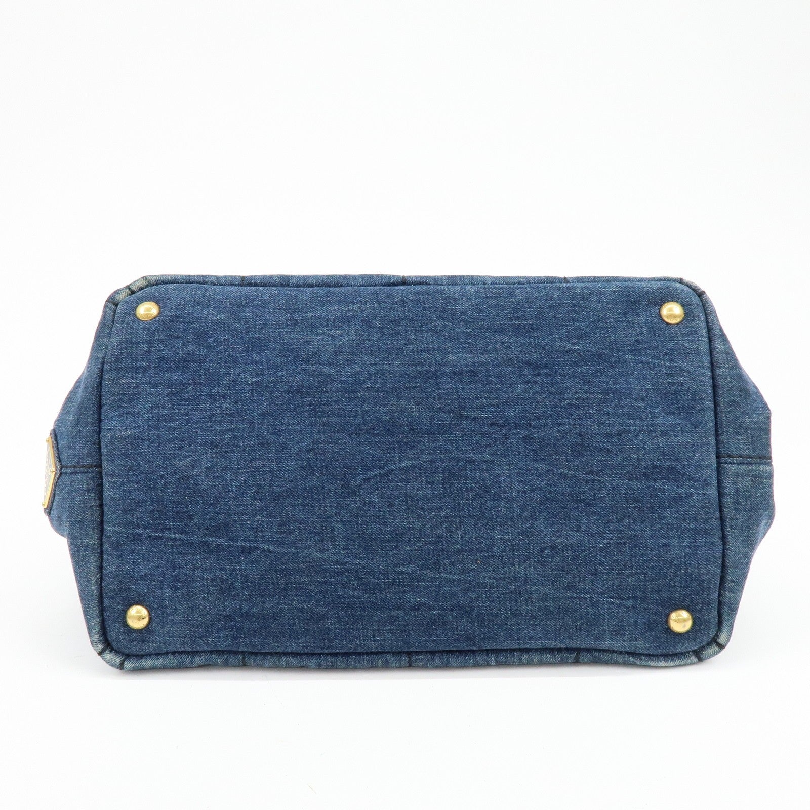 Prada Canapa Handbag - Blue, Denim