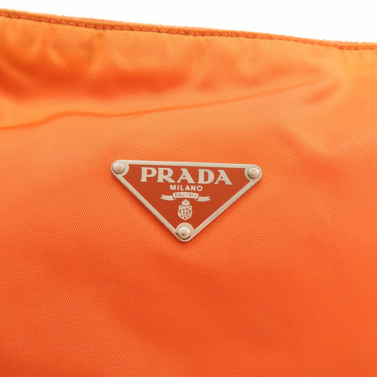 Prada Shoulder Bag - Orange, Nylon, Leather