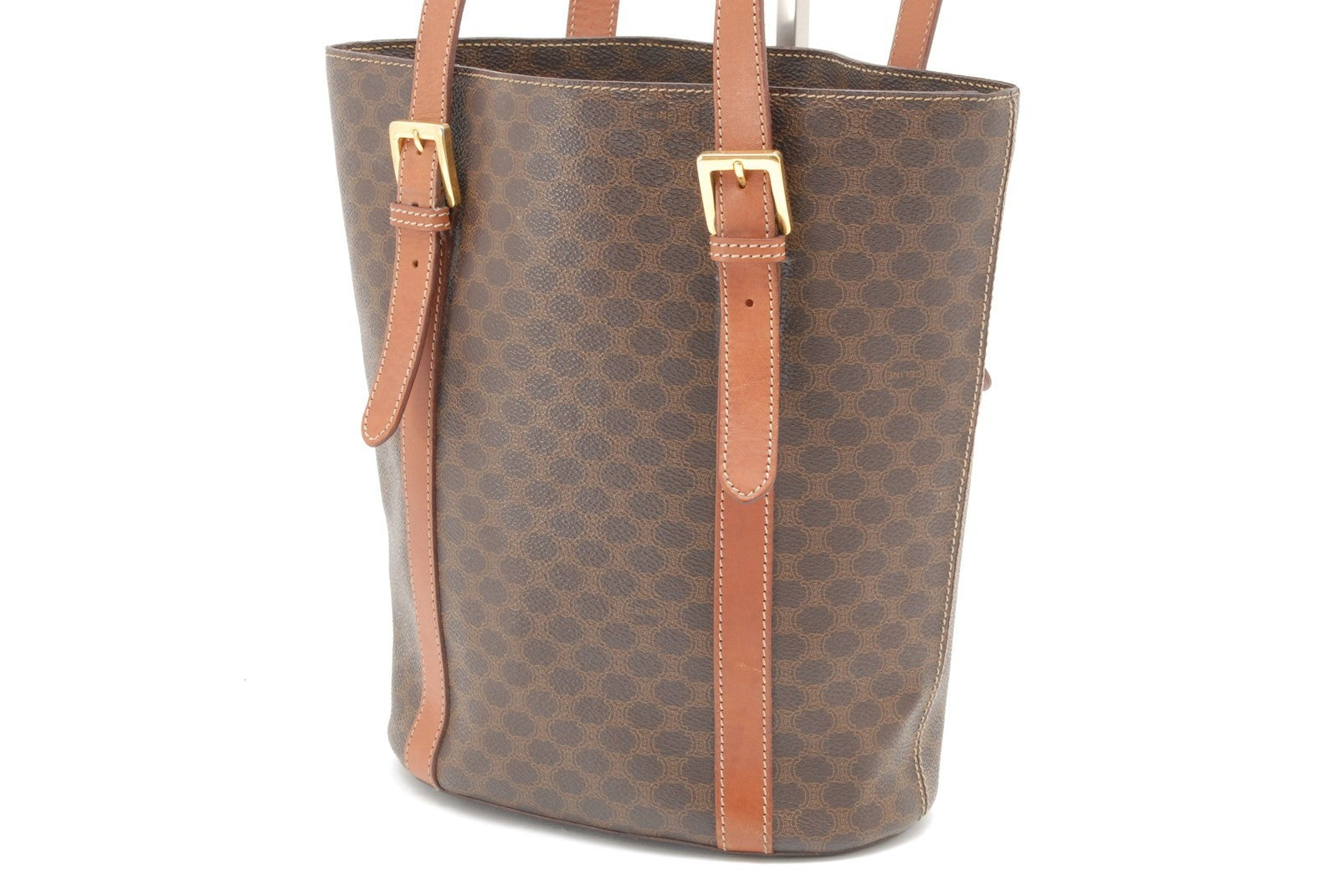 Celine Macadam Tote Bag - Brown, PVC Coated Canvas