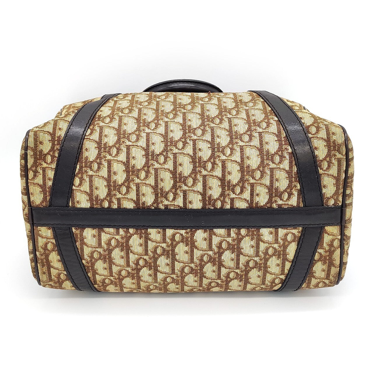 Dior Trotter Boston Handbag - Brown, Canvas Leather