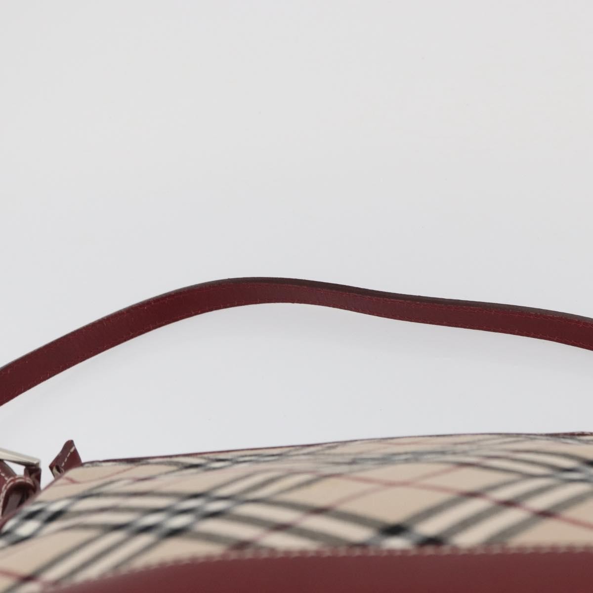 Burberry Nova Check Blue Label Shoulder Bag - Beige/Silver, Canvas