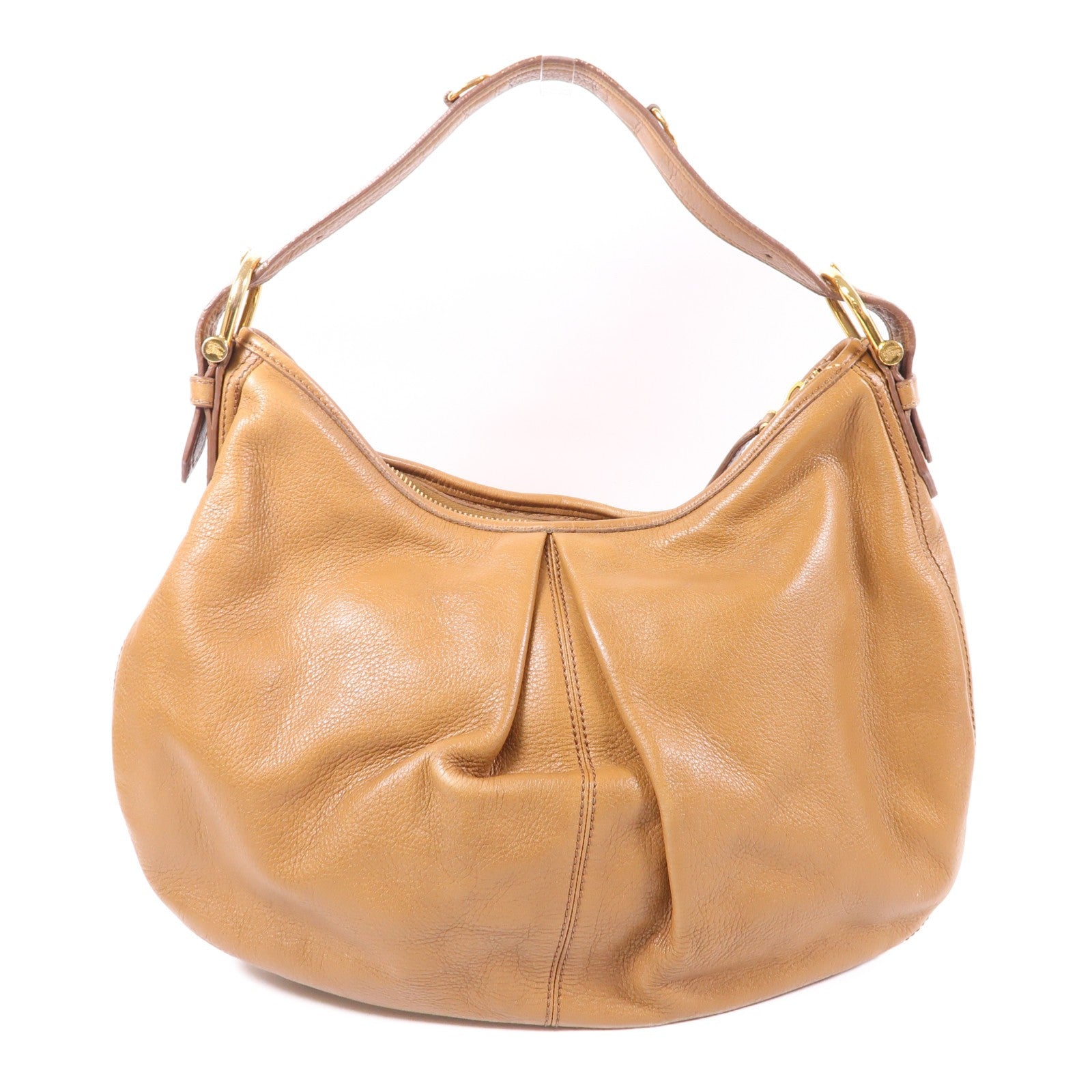 Burberry GHW Shoulder Bag - Brown, Calfskin Leather