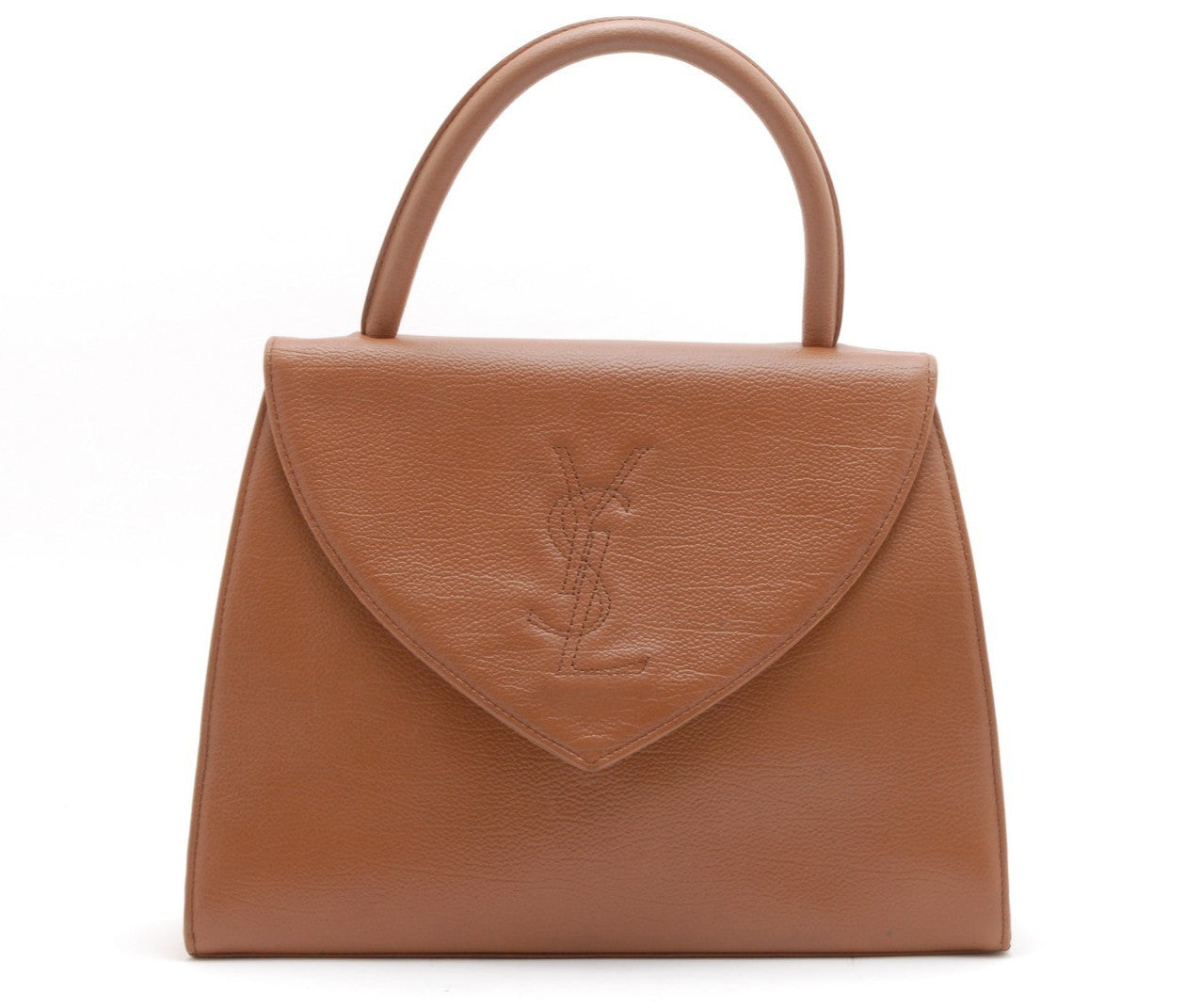 Saint Laurent Yves Saint Laurent Hand Bag - Brown, Leather