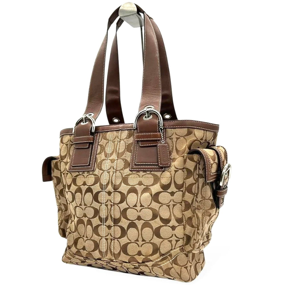Coach Tote Bag - Brown, Canvas