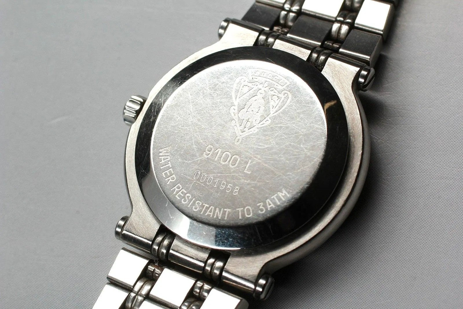 Gucci 9100L Wristwatch - Black, Stainless Steel