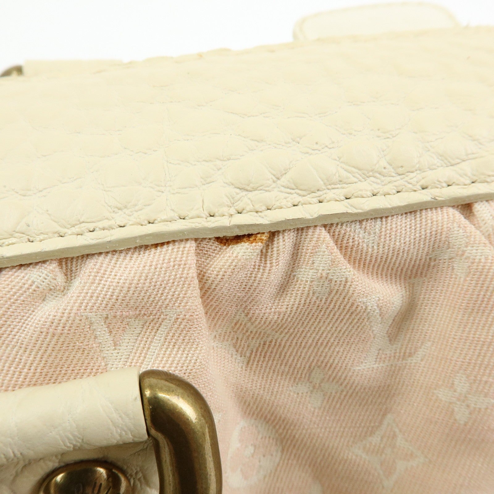 Louis Vuitton Hand Bag - Rose, Monogram Mini Lin Canvas
