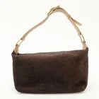 Celine Macadam Shoulder Bag - Brown, Suede