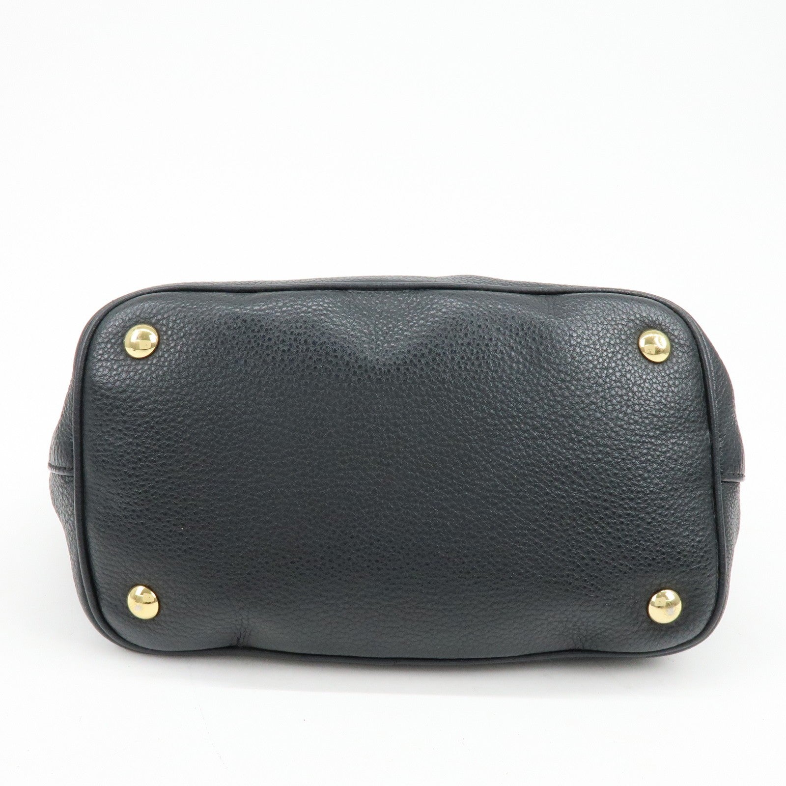 Miu Miu Vittello Phoenix 2Way Hand Shoulder Bag - Black, Leather