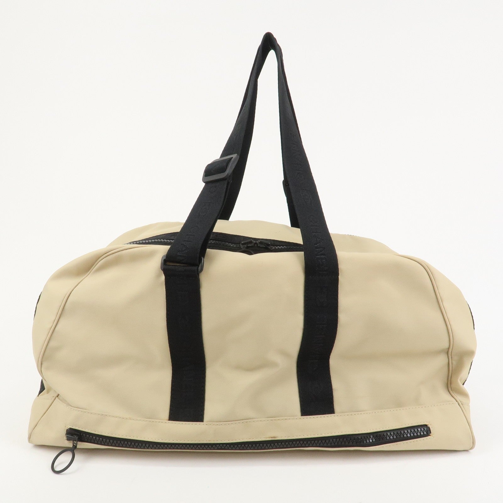 Chanel Travel Bag - Beige, Black, Nylon