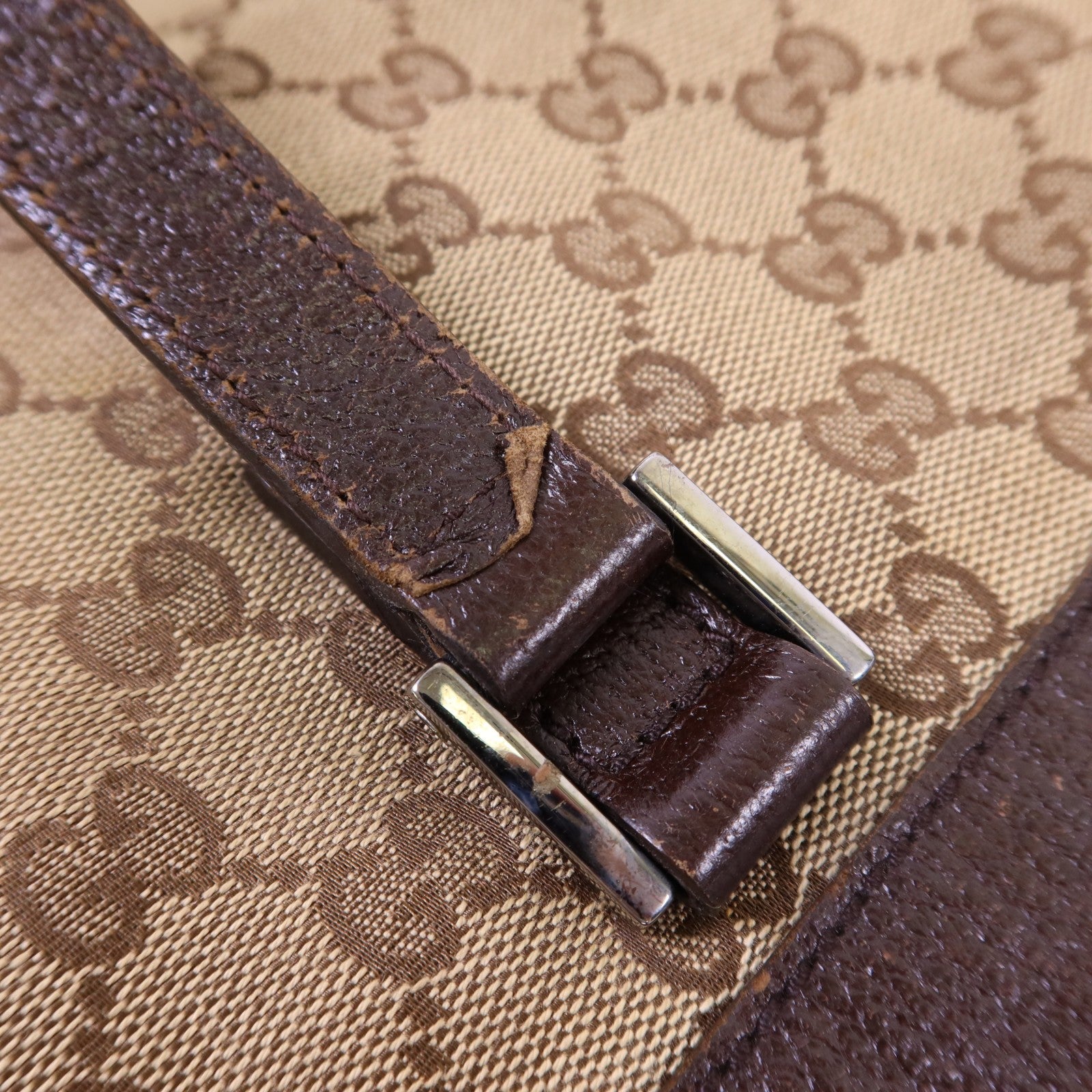 Gucci GG SHW Tote Bag - Brown, Canvas 