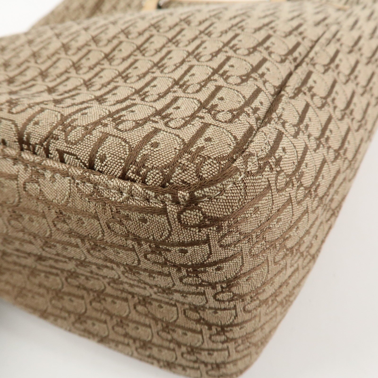 Christian Dior Trotter Tote Bag - Beige, Canvas 