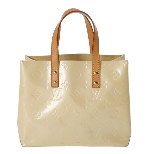 Louis Vuitton Reed PM Handbag - White, Monogram Vernis 