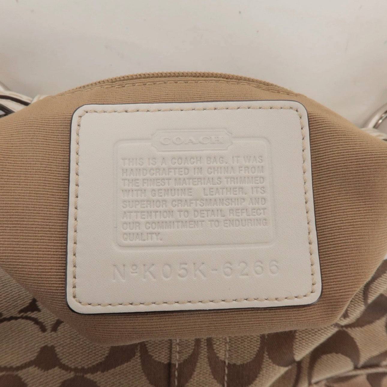 Coach signature White and beige Shoulder Bag- RARE!